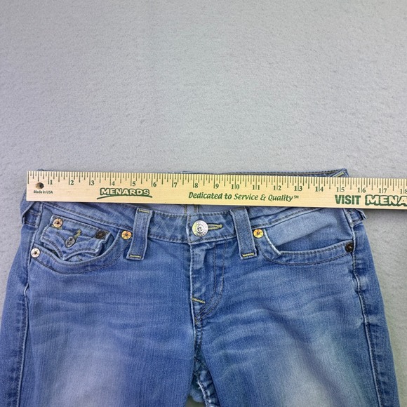 True Religion Jeans Women's Size 29 Skinny Joey Super T Blue Wash Denim Western - Picture 3 of 11